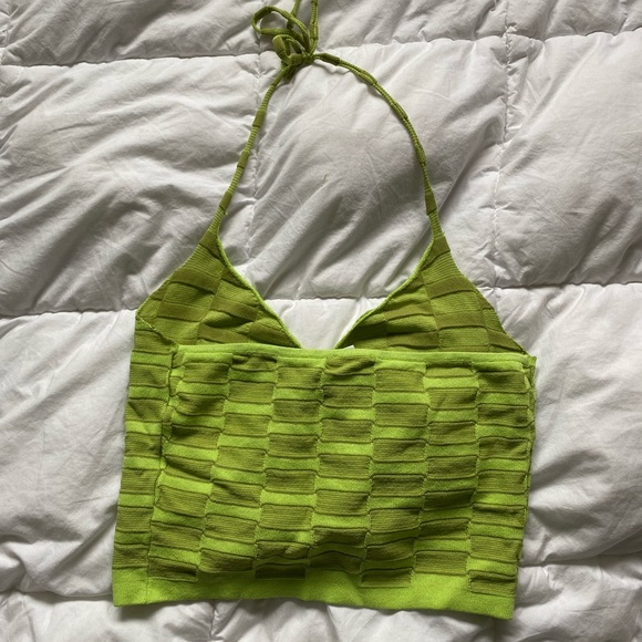 Garage Green Halter Top - Picture 3 of 4